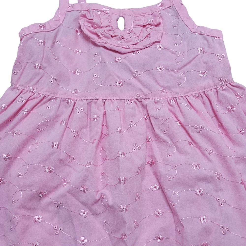 Pink eyelet ruffle dress - Picture 3 of 4